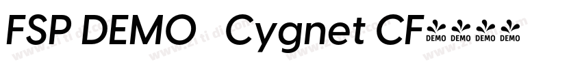 FSP DEMO   Cygnet CF字体转换